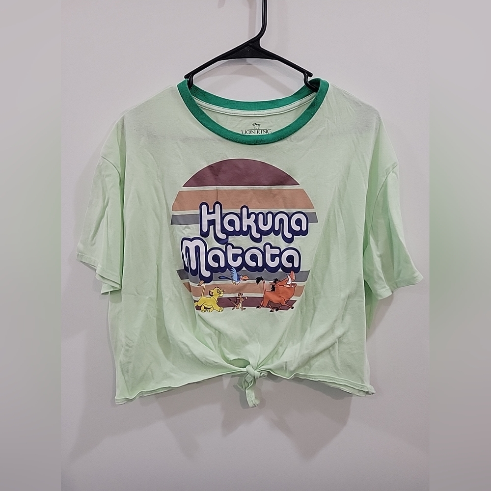 Green Disney Lion King Crop Top